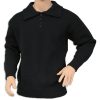 A 1/4 zip neck with collar jumper OUTDOOR jumper in a black colour