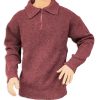A 1/4 zip neck with collar jumper OUTDOOR jumper in a maroon red colour
