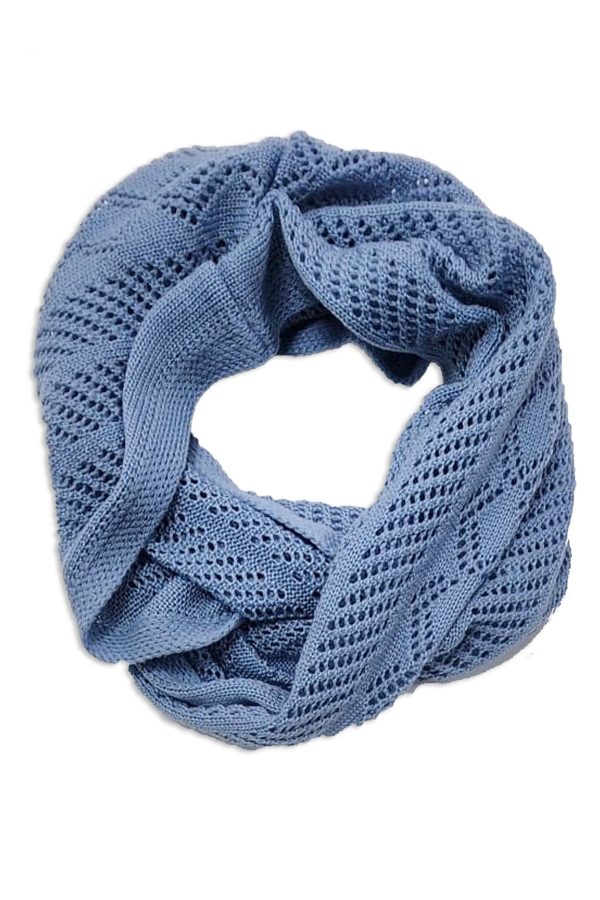 Australian Merino Wool Infinity Scarf in Egg Blue Branberry
