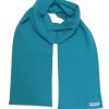 An Australian Made, Plain Adult Unisex Scarf in Aqua made from Pure Australian Merino Wool
