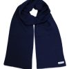 An Australian Made, Plain Adult Unisex Scarf in Dark Navy made from Pure Australian Merino Wool