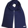 An Australian Made, Plain Adult Unisex Scarf in Princeton Navy made from Pure Australian Merino Wool