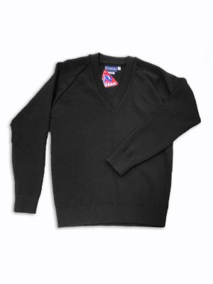 Brandella 788 Raglan Sleeve Vee Neck Jumper - Flatlay