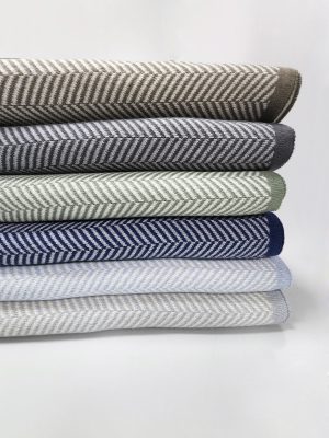 Stack of 6 Herringbone Blankets